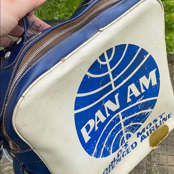 ✖️SOLD✖️Vtg PAN AM AIRLINES Defiance Travel Bag - Picture 5 of 9